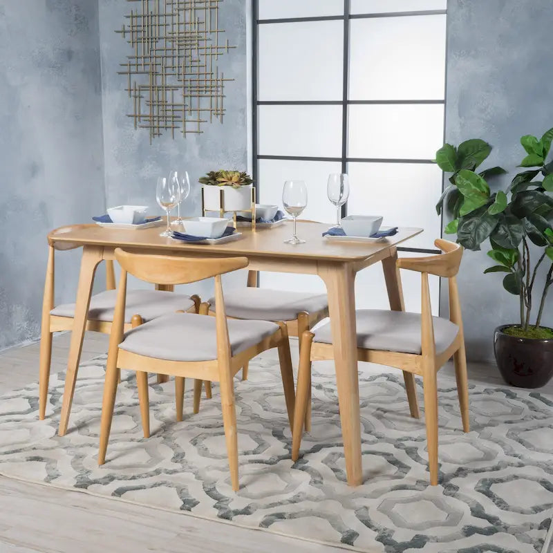 Ensemble de salle à manger 5 pièces Mid-century Francie par Christopher Knight Home