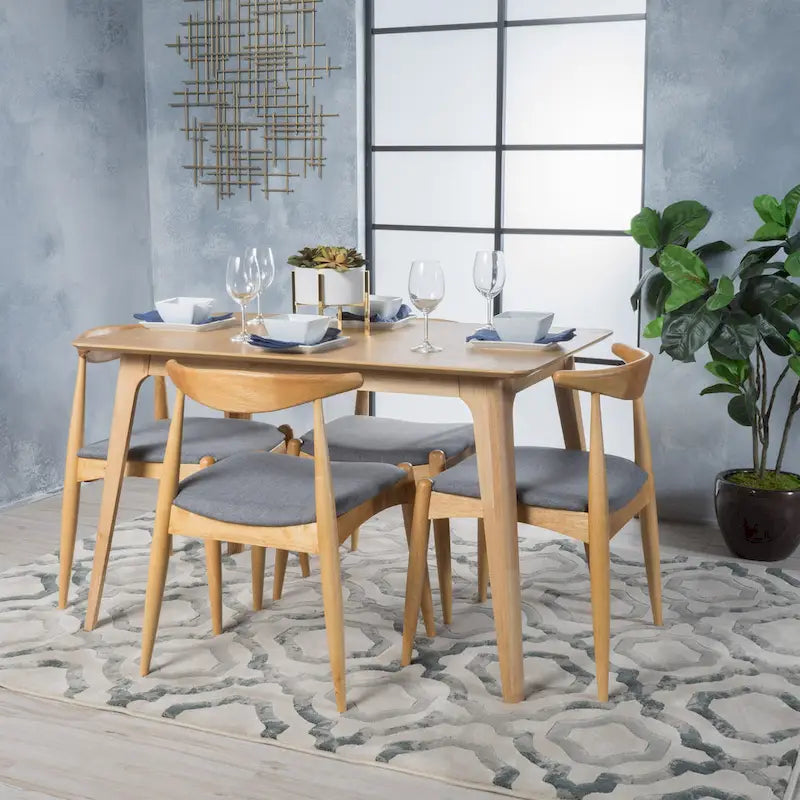 Ensemble de salle à manger 5 pièces Mid-century Francie par Christopher Knight Home