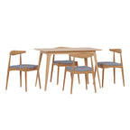 Ensemble de salle à manger 5 pièces Mid-century Francie par Christopher Knight Home