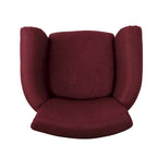 Fauteuil de club contemporain à accoudoirs roulés Brice avec garniture de clous décoratifs par Christopher Knight Home