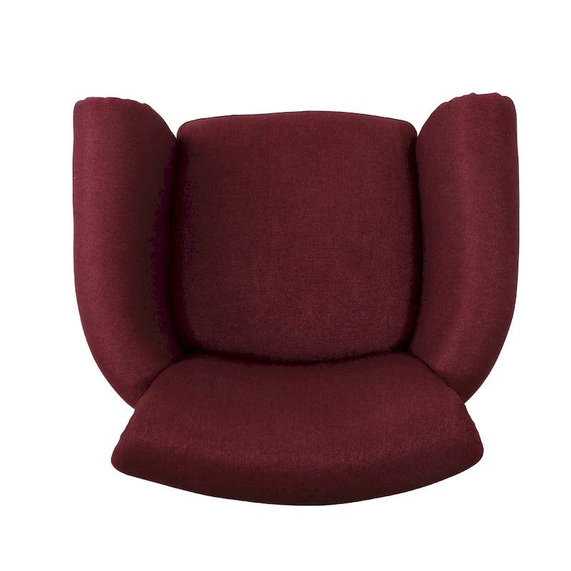 Fauteuil de club contemporain à accoudoirs roulés Brice avec garniture de clous décoratifs par Christopher Knight Home