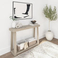 Console classique à plateau et poutres avec étagère - 46