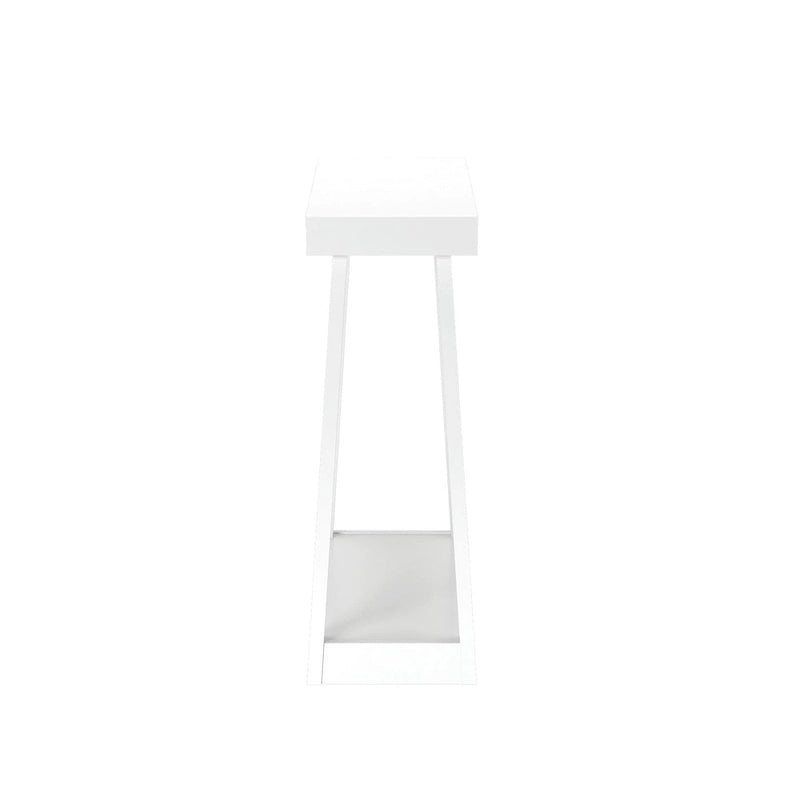 Console classique à plateau et poutres avec étagère - 46