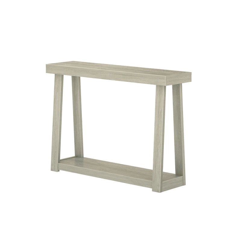 Console classique à plateau et poutres avec étagère - 46