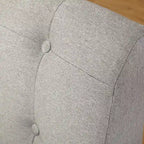 Chaise d'angle simple en bois et tissu Playmate