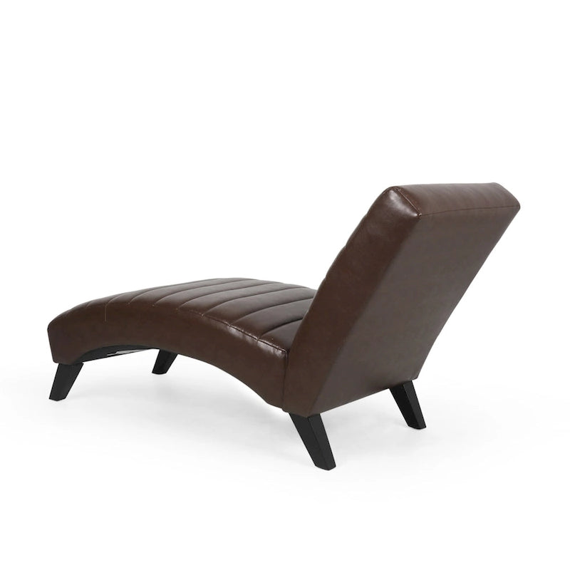 Chaise longue rembourrée Stillmore avec surpiqûres en canal de Christopher Knight Home