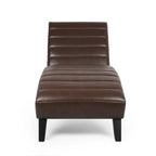 Chaise longue rembourrée Stillmore avec surpiqûres en canal de Christopher Knight Home