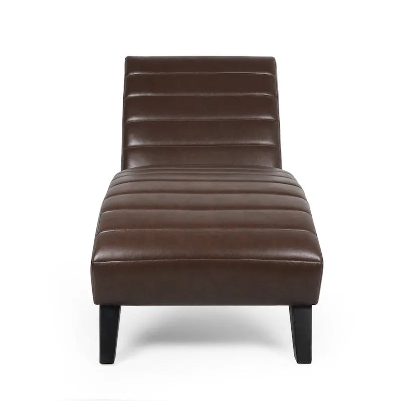 Chaise longue rembourrée Stillmore avec surpiqûres en canal de Christopher Knight Home