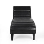 Chaise longue rembourrée Stillmore avec surpiqûres en canal de Christopher Knight Home