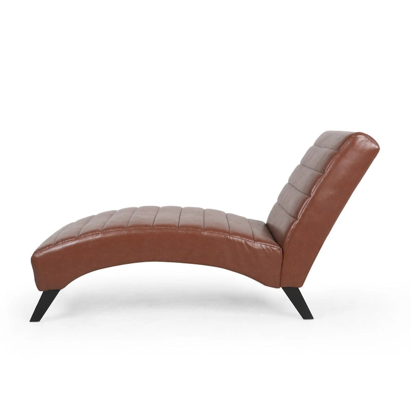 Chaise longue rembourrée Stillmore avec surpiqûres en canal de Christopher Knight Home