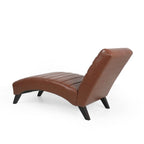 Chaise longue rembourrée Stillmore avec surpiqûres en canal de Christopher Knight Home