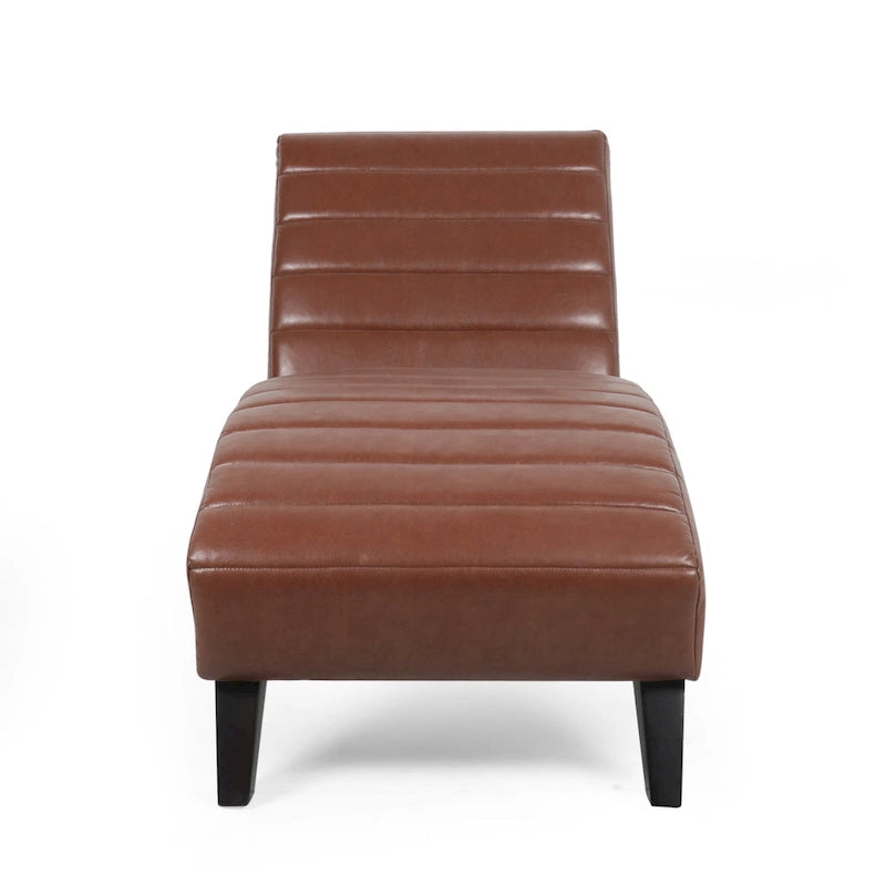 Chaise longue rembourrée Stillmore avec surpiqûres en canal de Christopher Knight Home