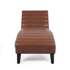 Chaise longue rembourrée Stillmore avec surpiqûres en canal de Christopher Knight Home