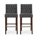 Tabouret de bar à oreilles capitonné Bayliss (Lot de 2) par Christopher Knight Home