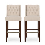 Tabouret de bar à oreilles capitonné Bayliss (Lot de 2) par Christopher Knight Home