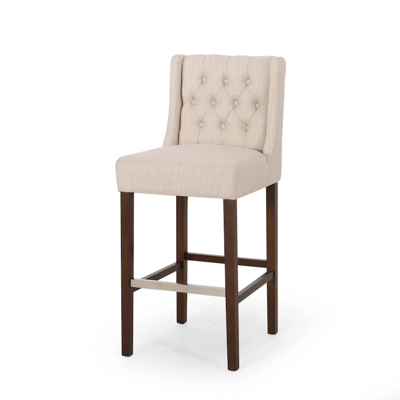 Tabouret de bar à oreilles capitonné Bayliss (Lot de 2) par Christopher Knight Home