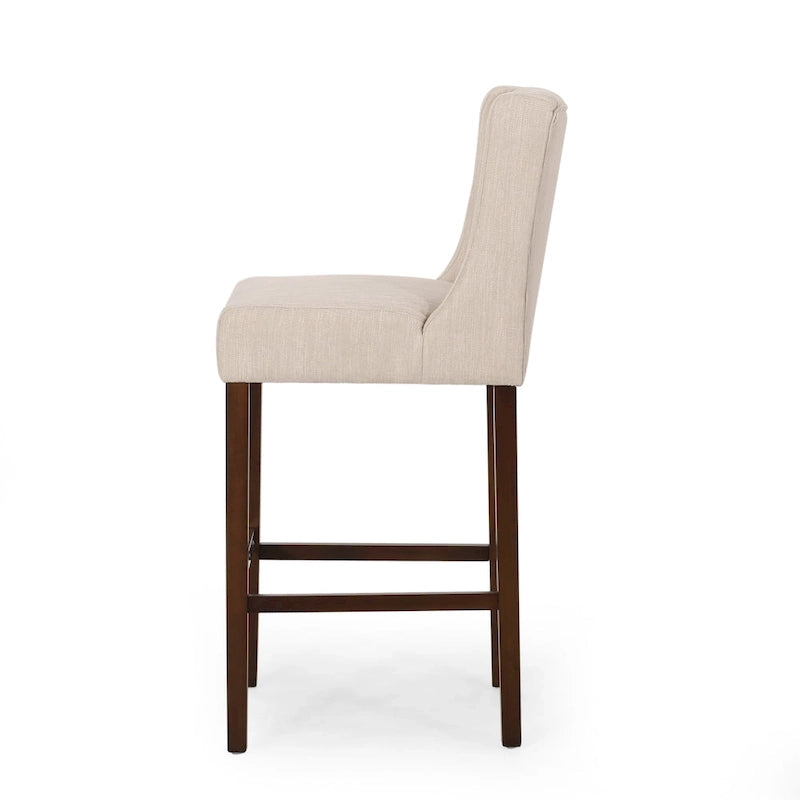 Tabouret de bar à oreilles capitonné Bayliss (Lot de 2) par Christopher Knight Home