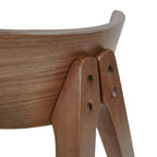 Chaises de salle à manger Stocker en tissu et bois d'hévéa (lot de 2) par Christopher Knight Home