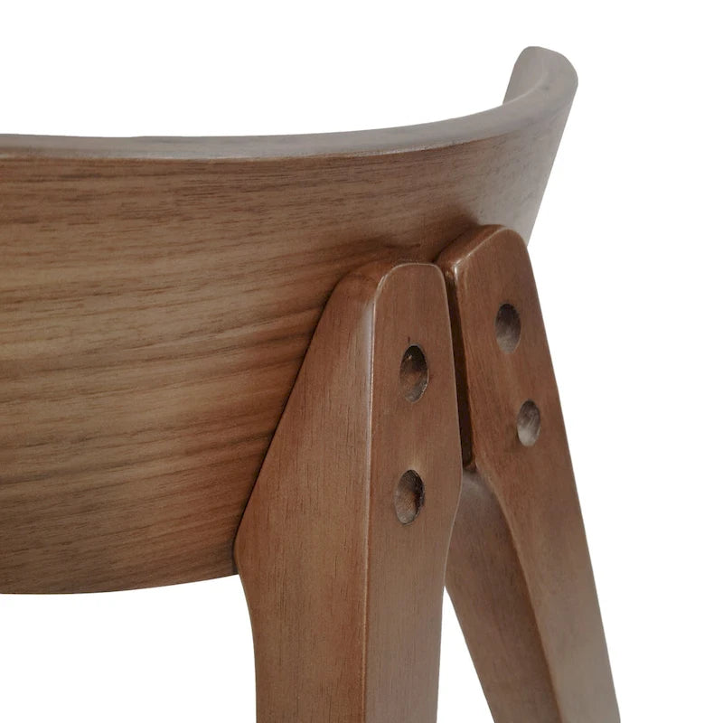 Chaises de salle à manger Stocker en tissu et bois d'hévéa (lot de 2) par Christopher Knight Home