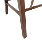 Chaises de salle à manger Stocker en tissu et bois d'hévéa (lot de 2) par Christopher Knight Home