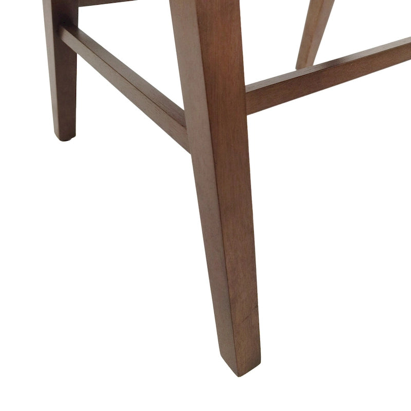 Chaises de salle à manger Stocker en tissu et bois d'hévéa (lot de 2) par Christopher Knight Home