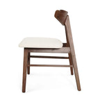 Chaises de salle à manger Stocker en tissu et bois d'hévéa (lot de 2) par Christopher Knight Home