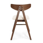 Chaises de salle à manger Stocker en tissu et bois d'hévéa (lot de 2) par Christopher Knight Home