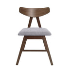 Chaises de salle à manger Stocker en tissu et bois d'hévéa (lot de 2) par Christopher Knight Home