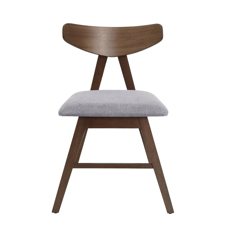Chaises de salle à manger Stocker en tissu et bois d'hévéa (lot de 2) par Christopher Knight Home