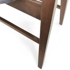 Chaises de salle à manger Stocker en tissu et bois d'hévéa (lot de 2) par Christopher Knight Home