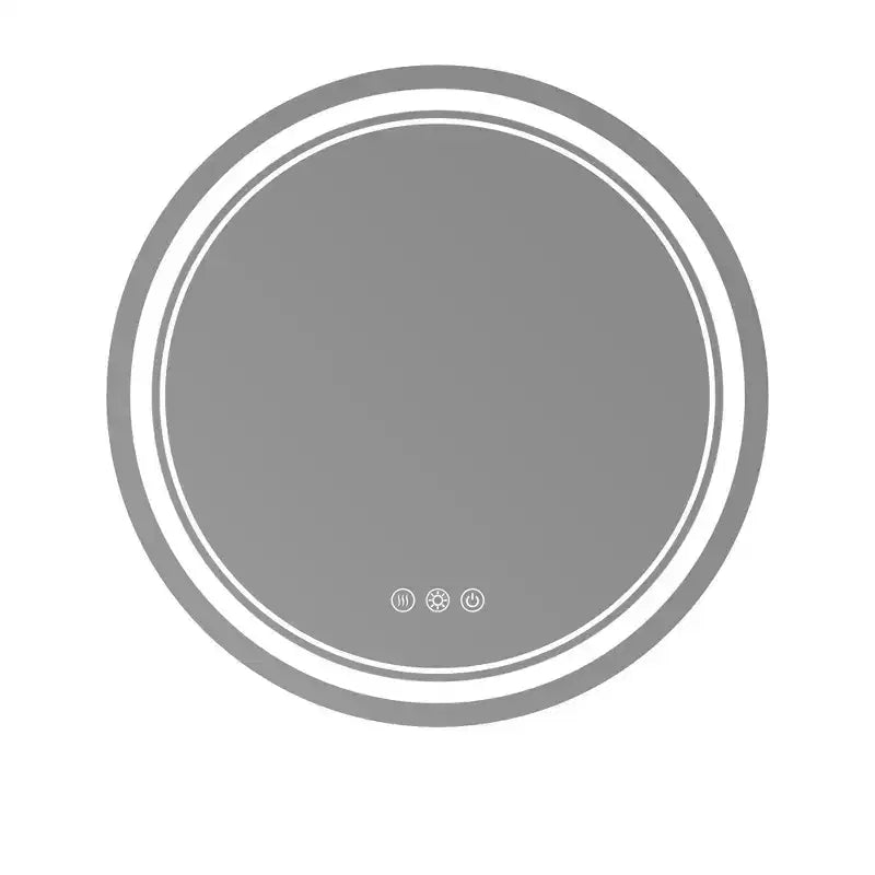 Keonjinn LED Miroir de salle de bain mural rond, 3 températures de couleur, intensité variable