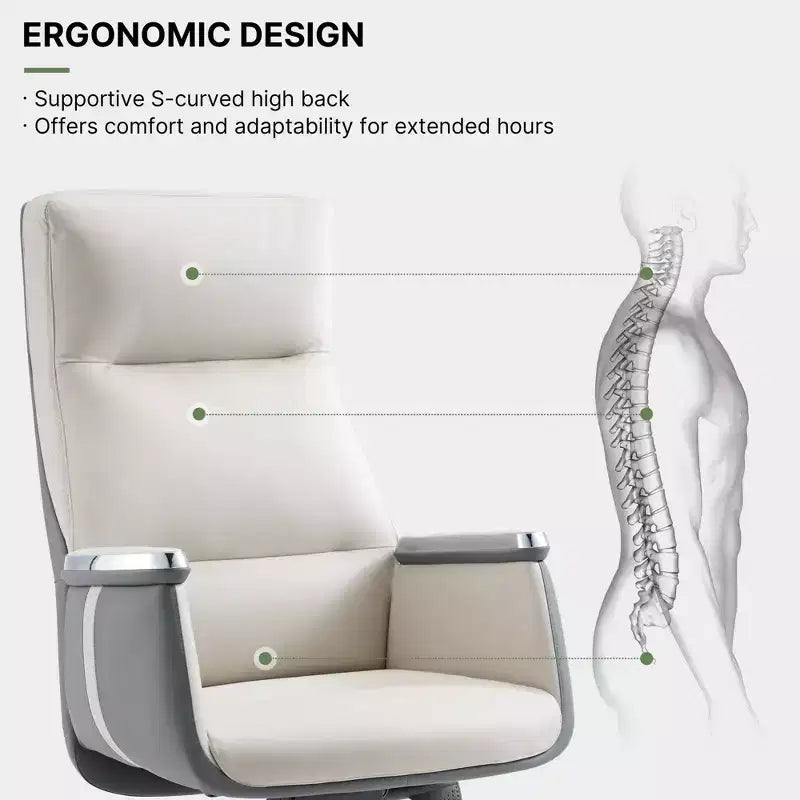 EUREKA ERGONOMIC Royal II, Chaise de bureau exécutive à dossier haut