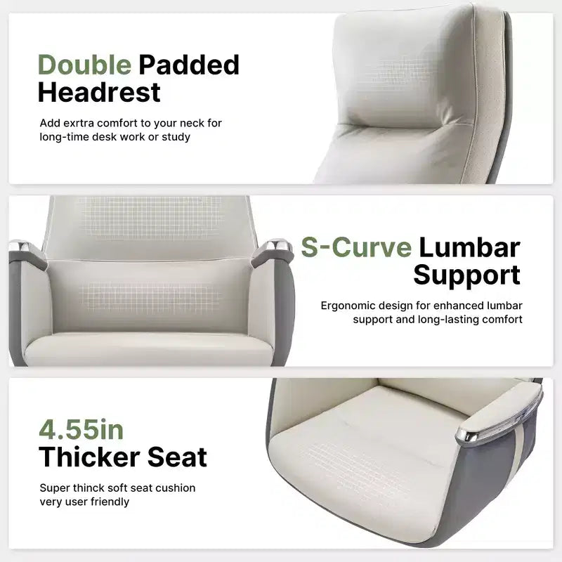 EUREKA ERGONOMIC Royal II, Chaise de bureau exécutive à dossier haut