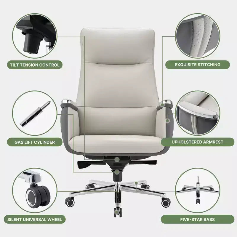 EUREKA ERGONOMIC Royal II, Chaise de bureau exécutive à dossier haut