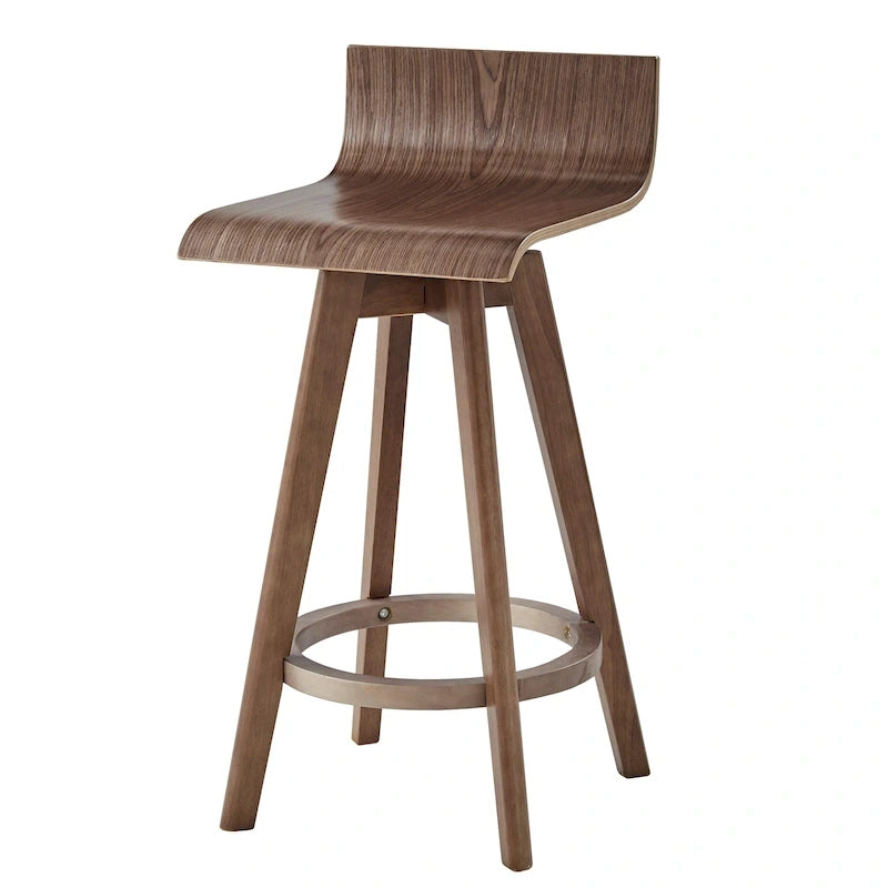 Tabouret en bois pivotant Ellery Mid-Century Modern (Lot de 2) iNSPIRE Q Modern