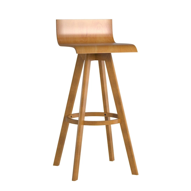 Tabouret en bois pivotant Ellery Mid-Century Modern (Lot de 2) iNSPIRE Q Modern