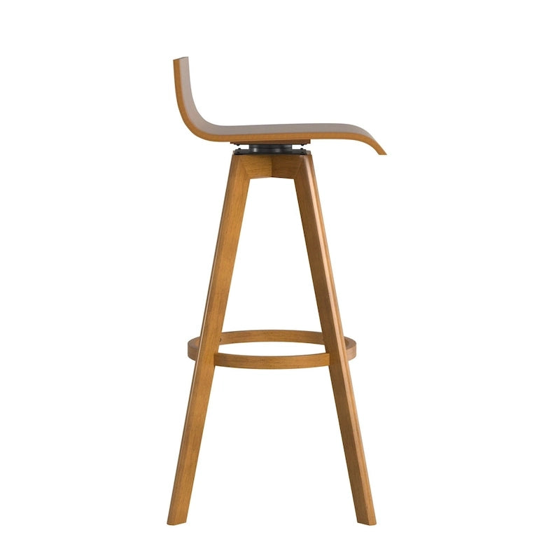 Tabouret en bois pivotant Ellery Mid-Century Modern (Lot de 2) iNSPIRE Q Modern