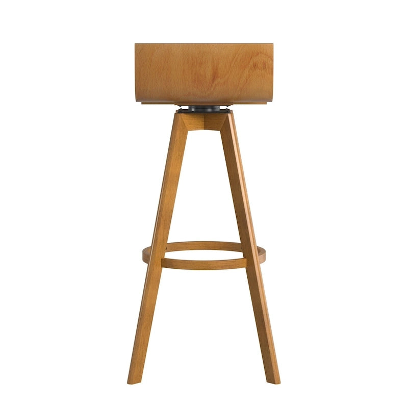 Tabouret en bois pivotant Ellery Mid-Century Modern (Lot de 2) iNSPIRE Q Modern