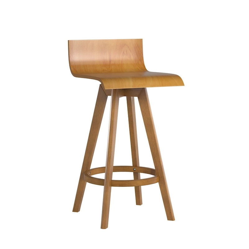 Tabouret en bois pivotant Ellery Mid-Century Modern (Lot de 2) iNSPIRE Q Modern