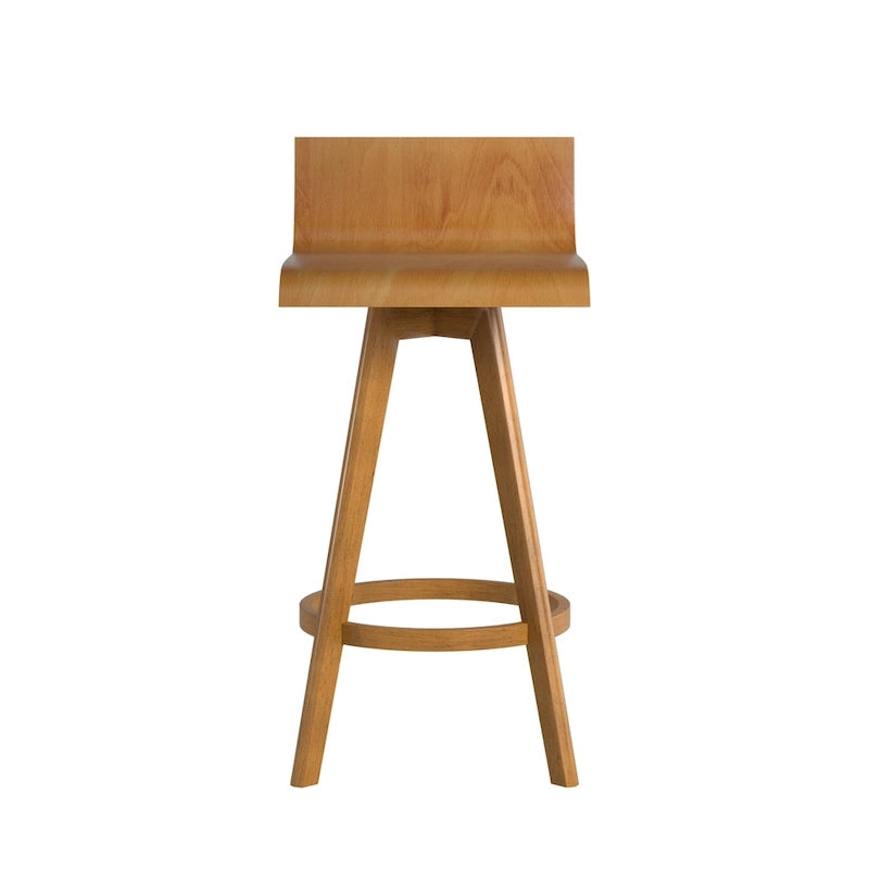 Tabouret en bois pivotant Ellery Mid-Century Modern (Lot de 2) iNSPIRE Q Modern