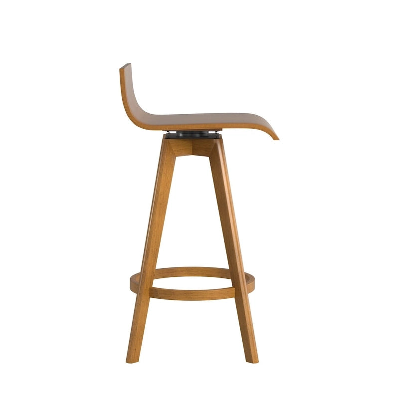 Tabouret en bois pivotant Ellery Mid-Century Modern (Lot de 2) iNSPIRE Q Modern