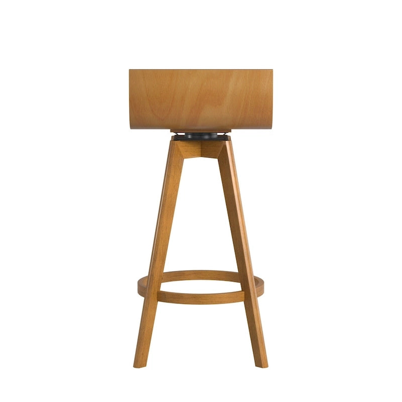 Tabouret en bois pivotant Ellery Mid-Century Modern (Lot de 2) iNSPIRE Q Modern