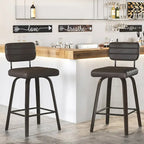 Tabourets de bar pivotants Tabourets de bar en bois courbé hauteur comptoir