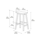 Tabouret de comptoir sans dossier Linon Cackleberry Saddle Seat - N/A