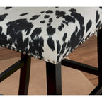 Tabouret de bar Lemont à imprimé vache