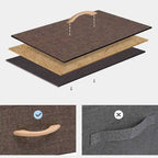 Commode 5 tiroirs pour chambre à coucher - Meuble de rangement vertical - Commode en tissu