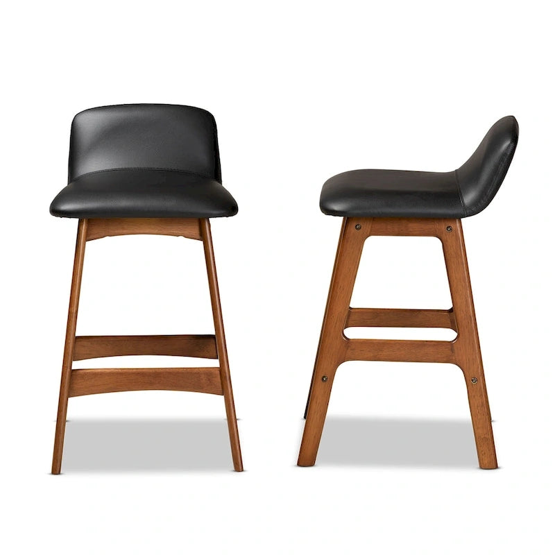 Tabourets de bar Darrin modernes du milieu du siècle, ensemble de 2