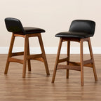 Tabourets de bar Darrin modernes du milieu du siècle, ensemble de 2