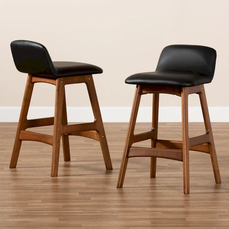 Tabourets de bar Darrin modernes du milieu du siècle, ensemble de 2