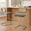 Tabourets de bar rembourrés style rustique Art Leon, hauteur comptoir (lot de 2)